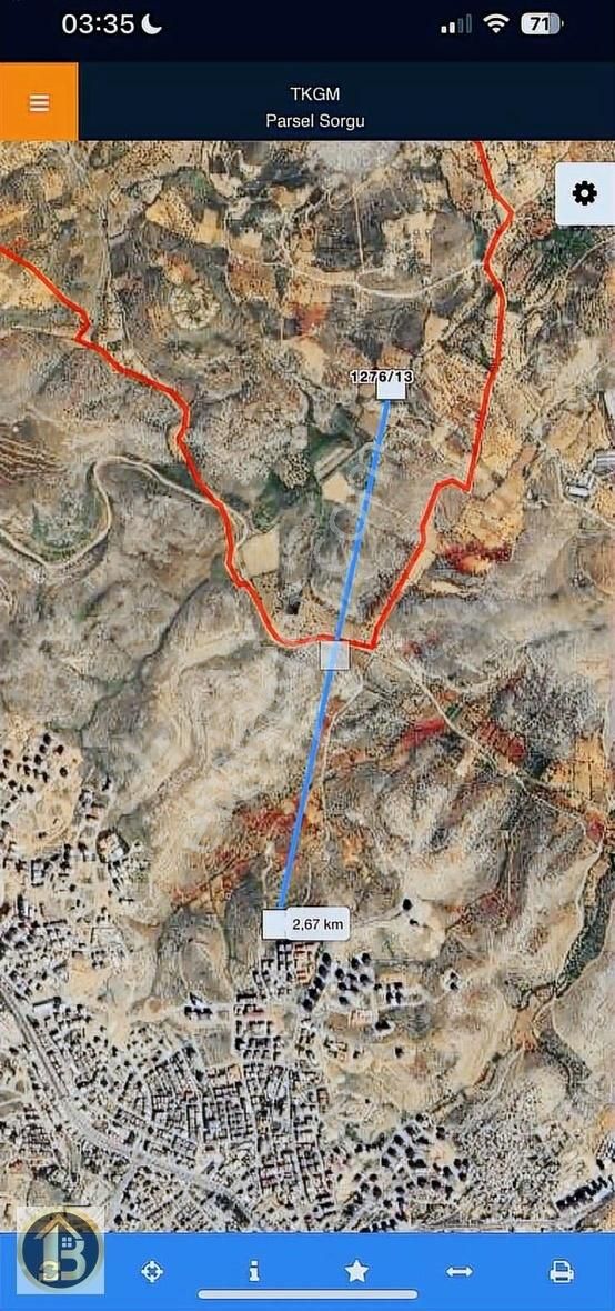 Zınnarda Yerleşime Yakın Konumda Satılık 1710 M2 Müstakil Parsel - Görsel 4