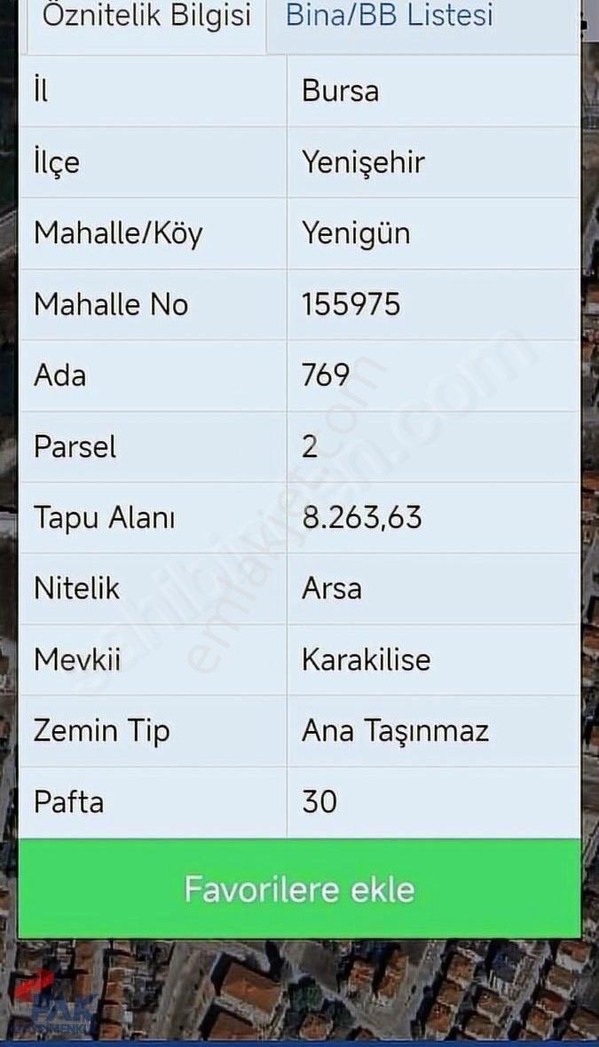 Yenişehir Yenigün Mah İmarın Dibinde Eşsiz Bulunmaz Fırsat Arazi - Görsel 2