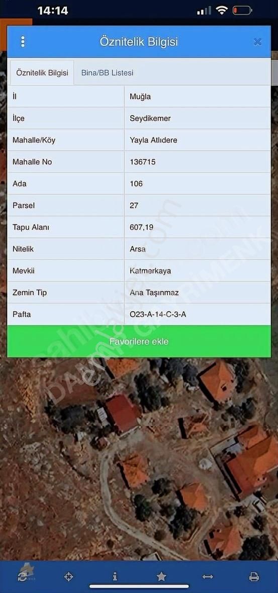 Fethiye Seydikemer De Satılık Arsa