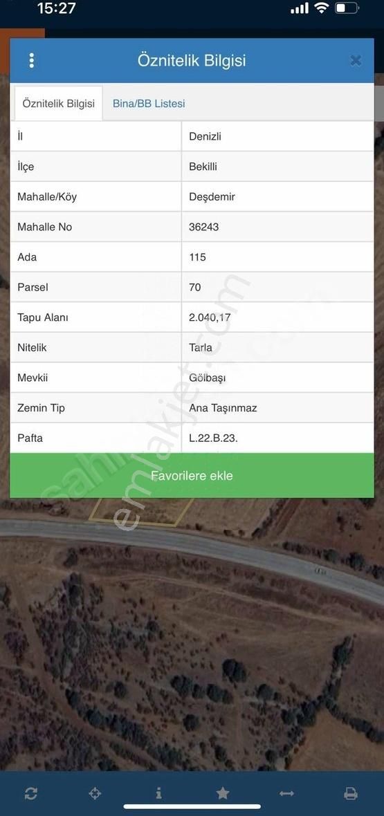 Bekilli Deşdemir Köyünde Ana Asfaltın Dibinde Kelepir Tarla