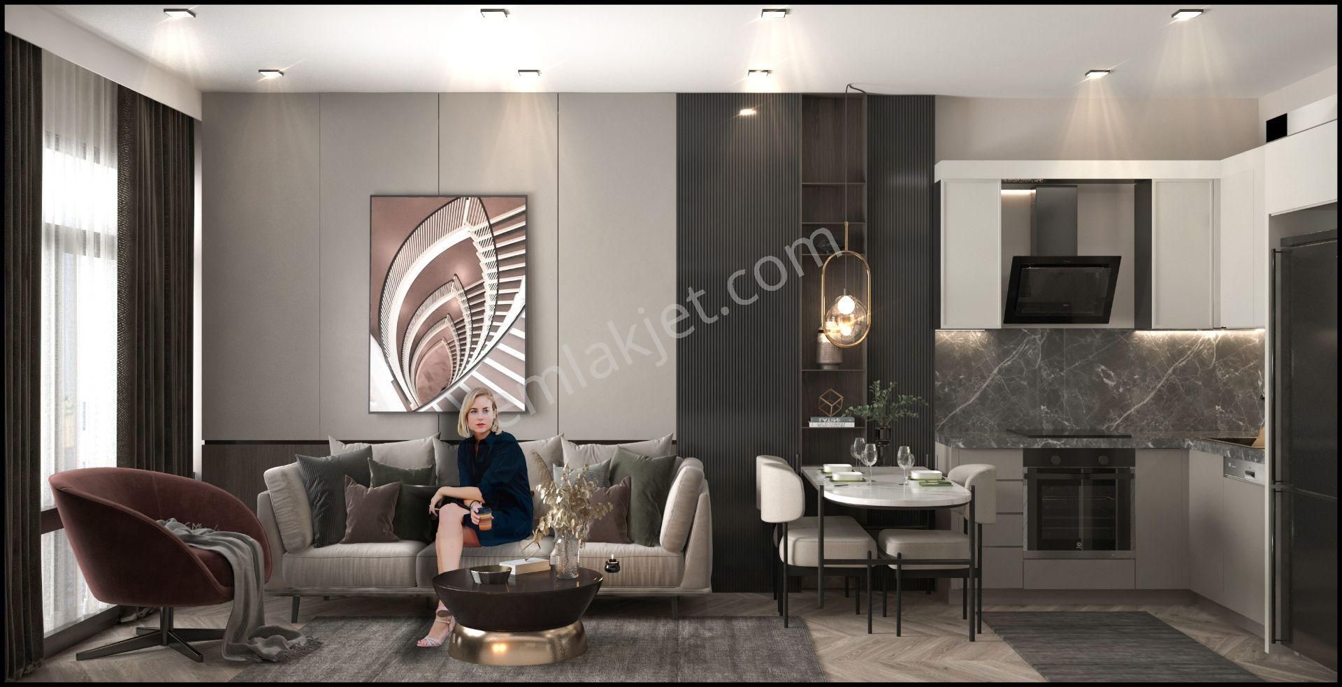 Aslan'dan Tece De Aqua Parklı Site İçi Sıfır 1+1 Satılık Daire - Görsel 7