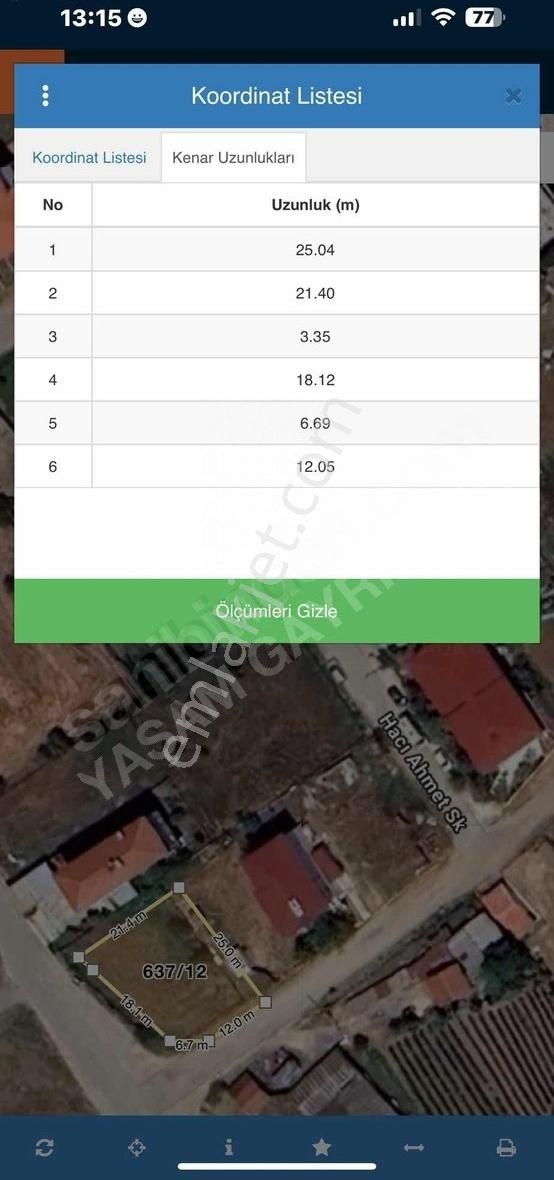 Yaşam'dan Ergene Velimeşe'de 484m2 Cadde Cephe Köşebaşı Arsa