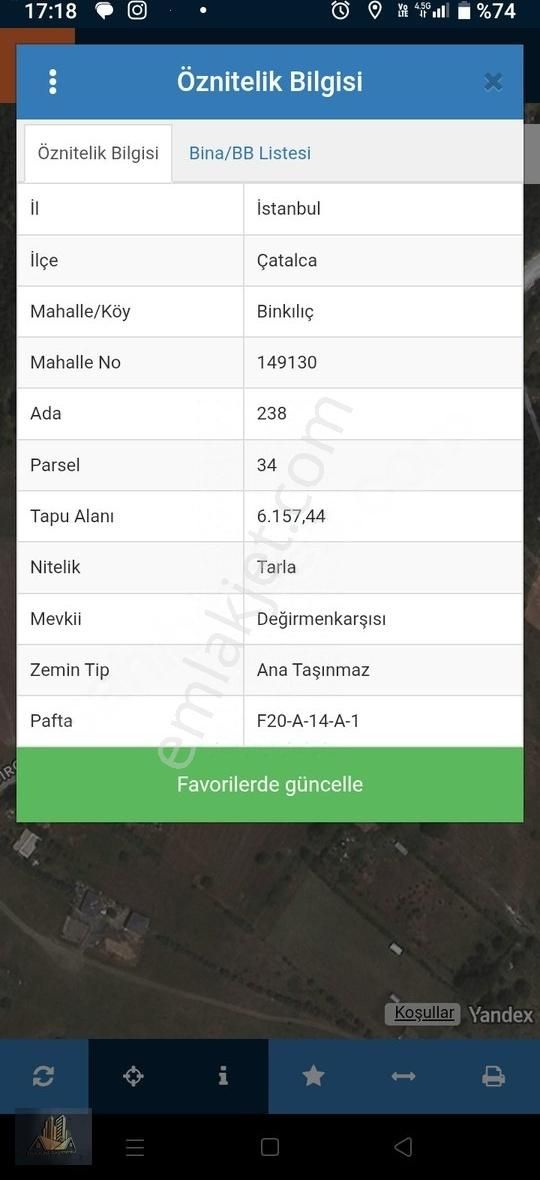 Dostum Gayrimenkul'den Binkılıç Dırgaz Caddesinde Tek Tapu Tarla - Görsel 4