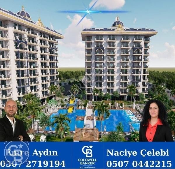 Alanya Avsallarda Deniz Manzaralı Satılık 1+1 Full Aktiviteli