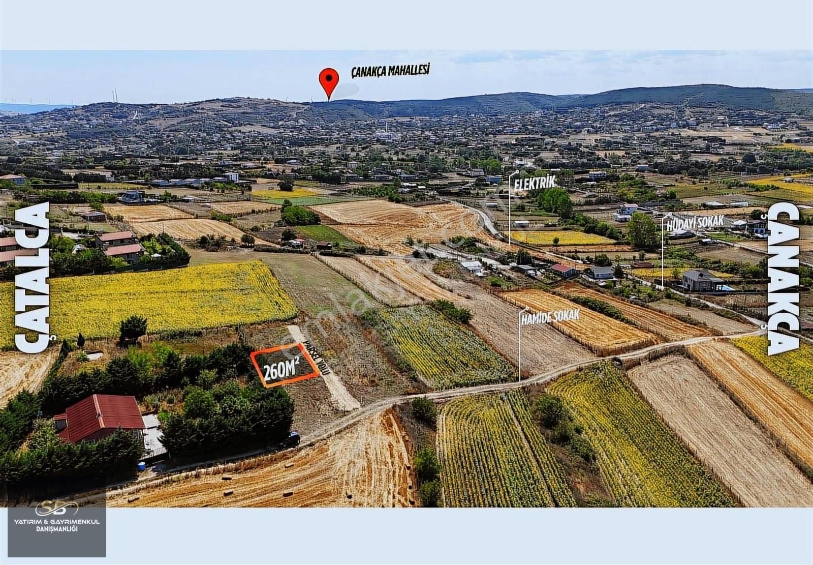 Çatalca Çanakça Da Tepe Konumda 260 M² Arsa