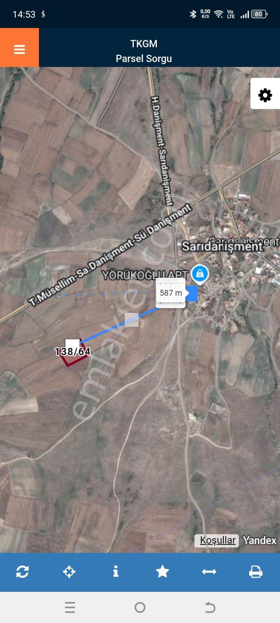 Edirne Lalapaşa Sarıdanişmentte Satılık Tek Tapu Uygun Tarla