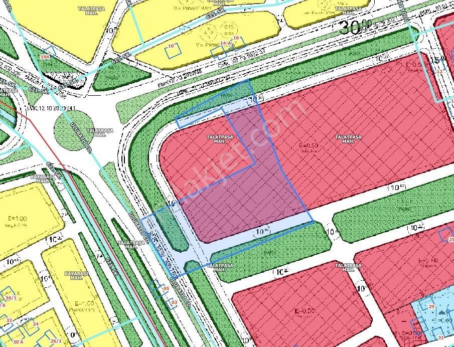 Talatpaşa'da 1740m2 Ticari Parselde Hisse