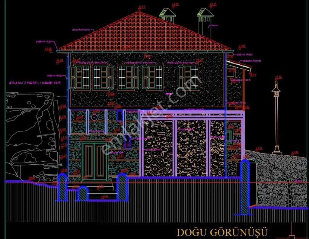 Alanya Tophane'de Deniz Manzaralı Satılık Villa Projeli - Görsel 4