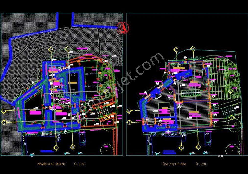 Alanya Tophane'de Deniz Manzaralı Satılık Villa Projeli - Görsel 2