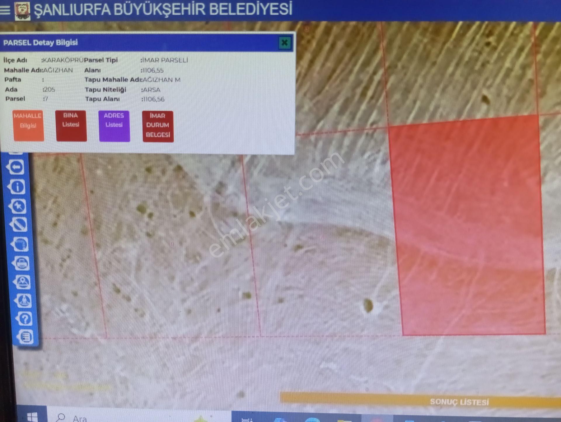Havaalanı Ağızhan'da 25 Mt Yola Sıfır 1106.56 Mt2 İmar Parselli Arsa