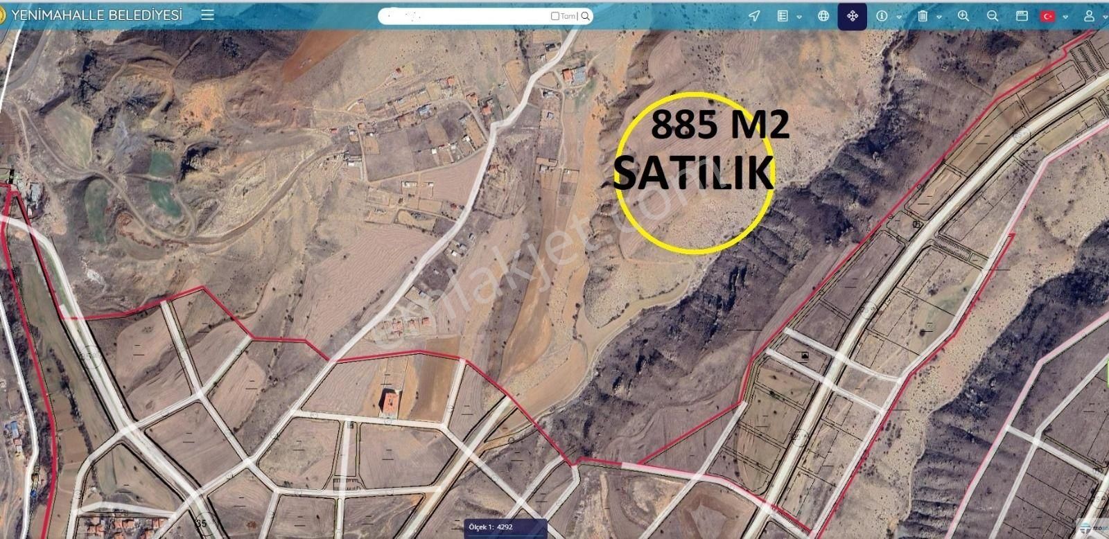 Yenimahalle Yakacık Mahallesinde 885m2 Arsa - Görsel 2