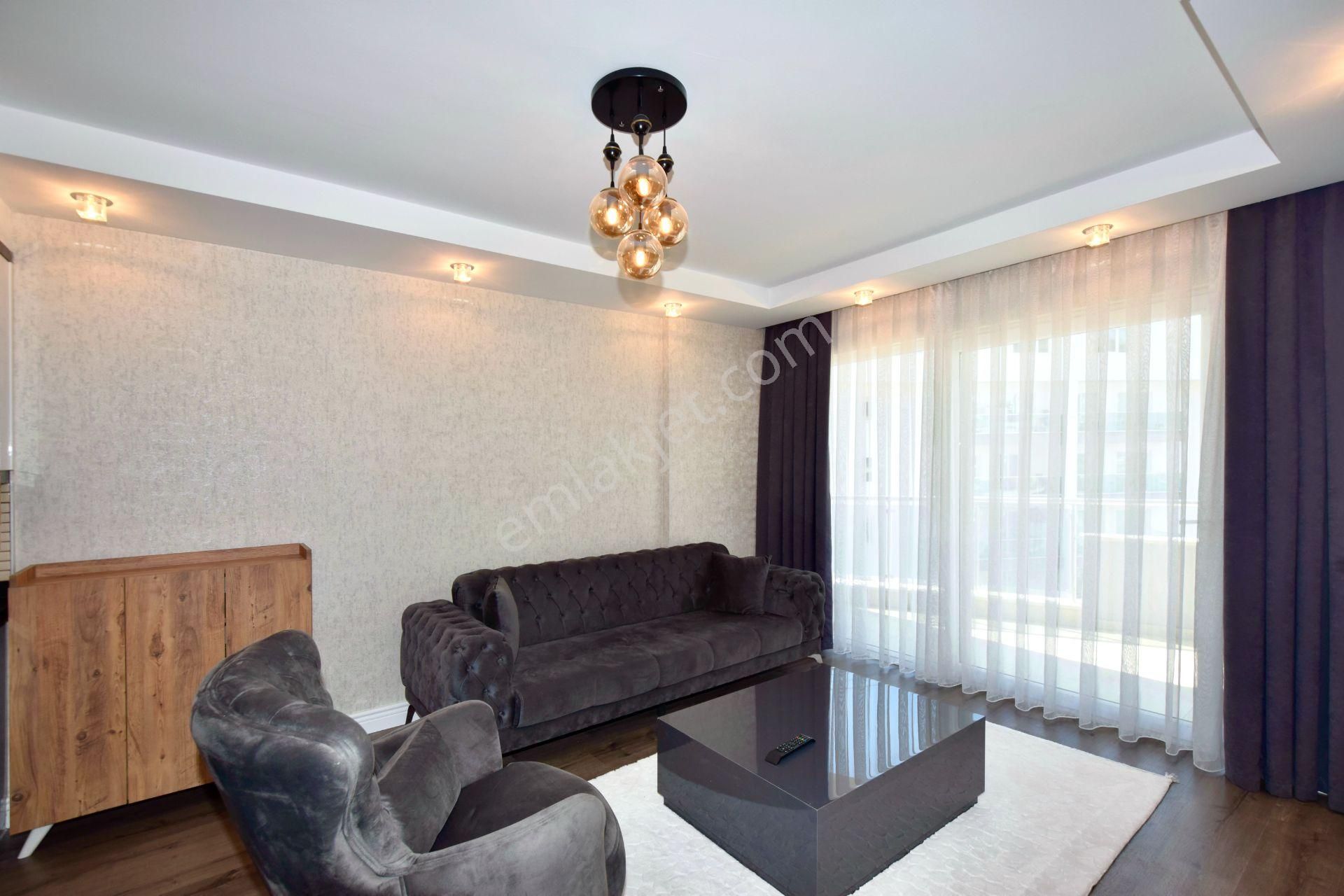 Cikcilli'de Deniz Ve Dağ Manzaralı Eşyalı 1+1 Kiralık Daire - Görsel 5