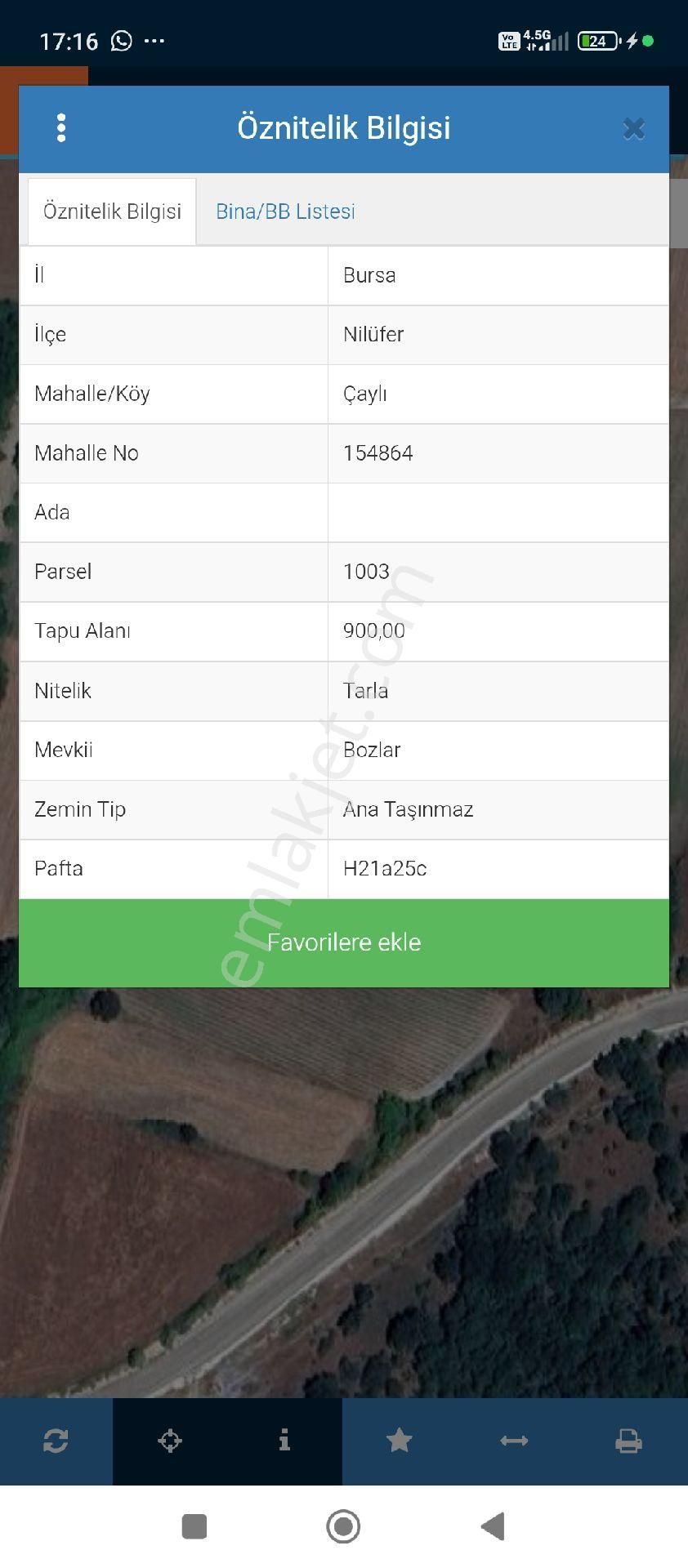 Bursa Nilüfer Çaylı Mahallesi Satılık 900 Mt2 Tarla - Görsel 34