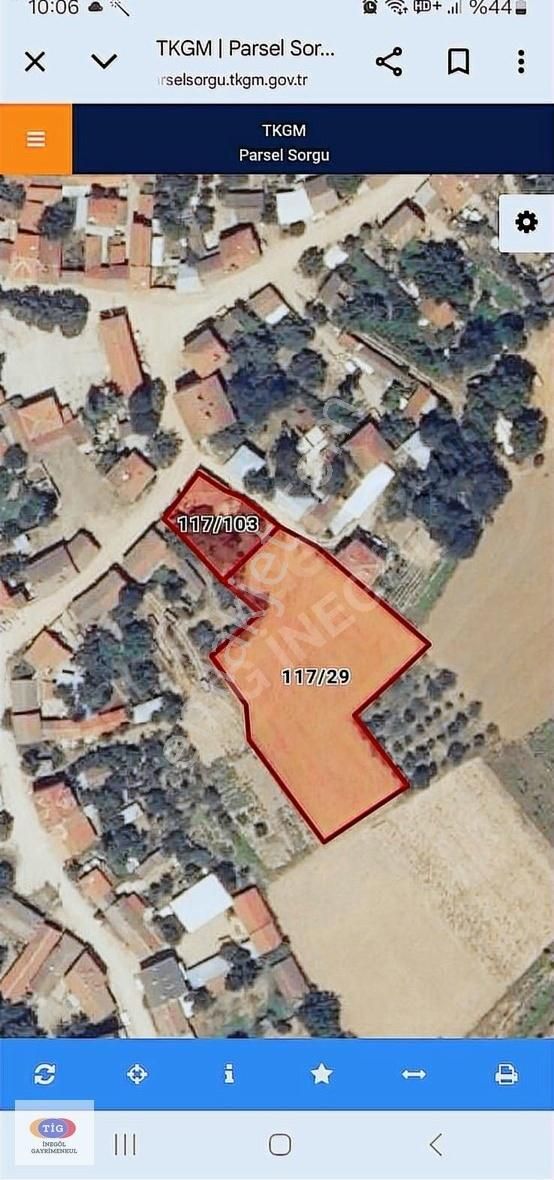 Tig İnegölden Şipali'de Satılık İmarlı Arsa