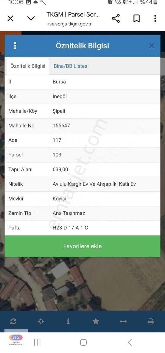 Tig İnegölden Şipali'de Satılık İmarlı Arsa - Görsel 11