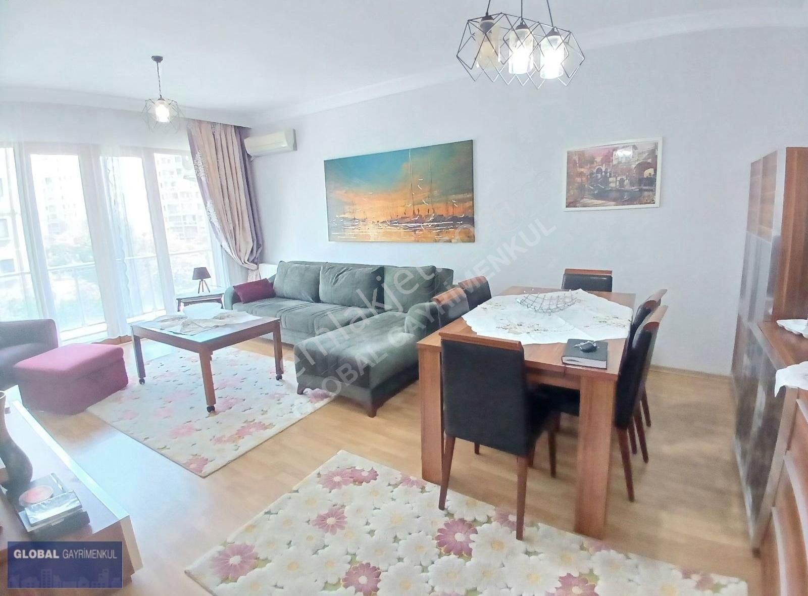 Global'den Emlak Konutlarında , Ara Kat, Lüks 2+1 Eşyalı Daire