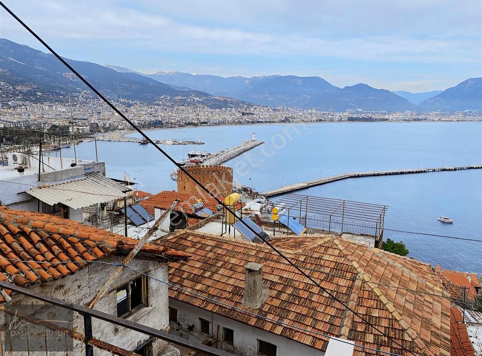 Alanya Kalesinde Full Deniz Manzaralı Taş Ev