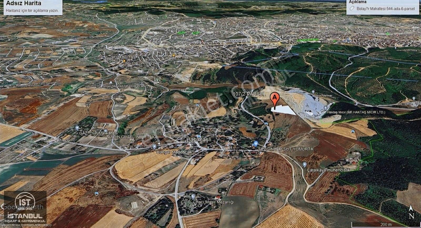 Arnavutköy Hacımaşlı'da Tepe Konumda Köyün Dibinde 3500 M2 Arsa - Görsel 2