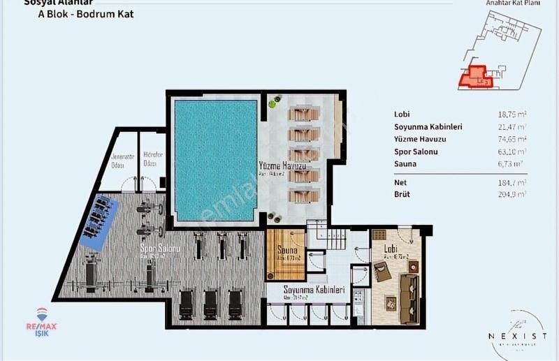 Butik Sitede ,lüks, Ebeveyn Banyolu Geniş 3+1 - Görsel 8