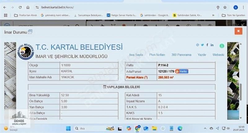 Uğur Mumcu'da 15 Kat İmarlı Kupon Arsa - Görsel 2