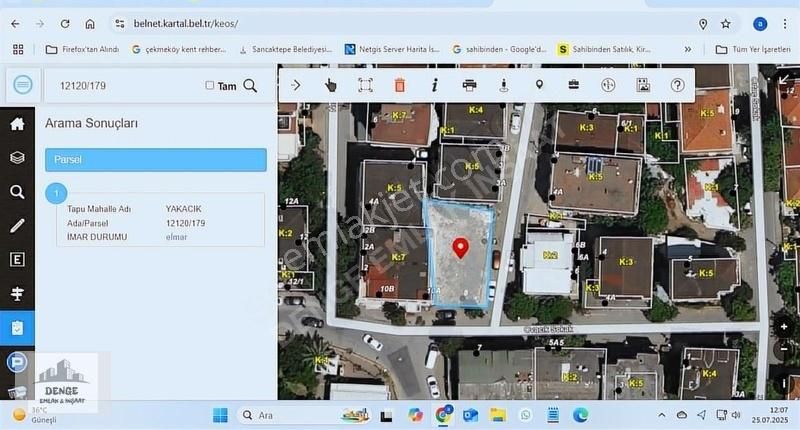 Uğur Mumcu'da 15 Kat İmarlı Kupon Arsa