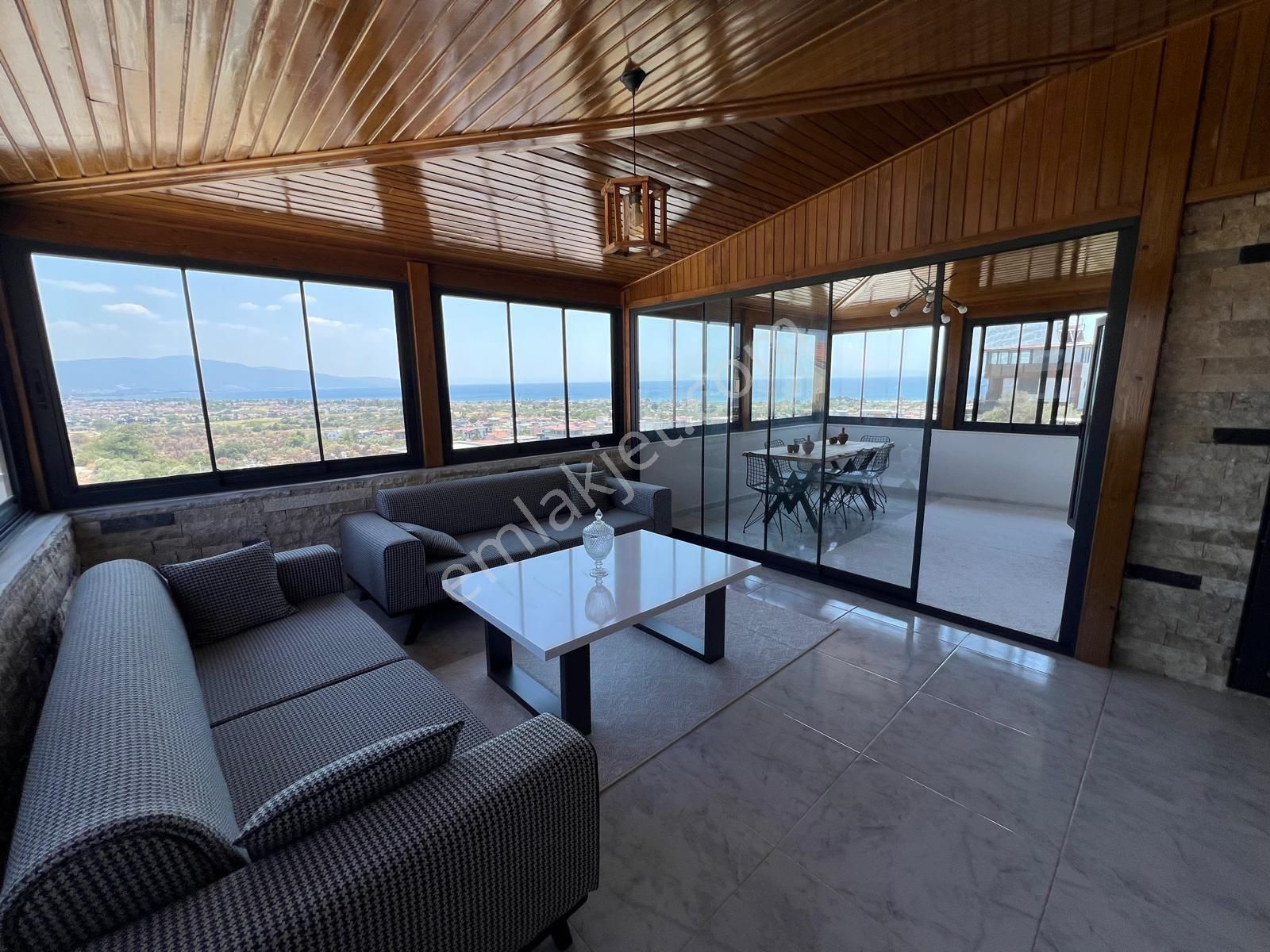 Seferihisar Doğanbey De Full Deniz Manzaralı Ultra Lüks Havuzlu Villa - Görsel 35