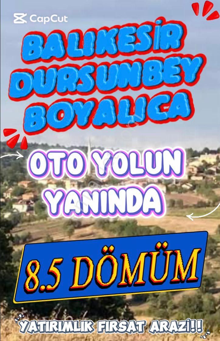 🏡 Balıkesir Dursunbey’de Ova Manzaralı, Asfalt Yola Yakın Uygun Tarla!