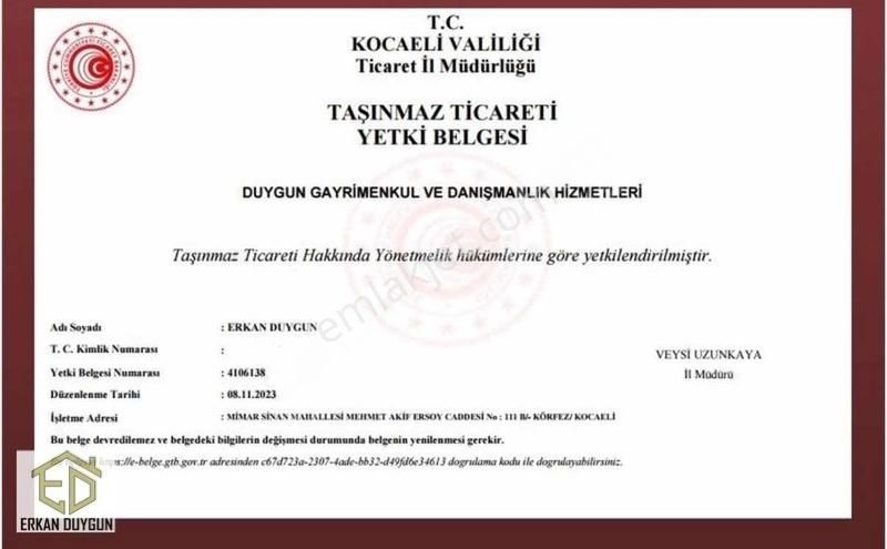 Başıskele Doğantepe De İmarlı Arsa