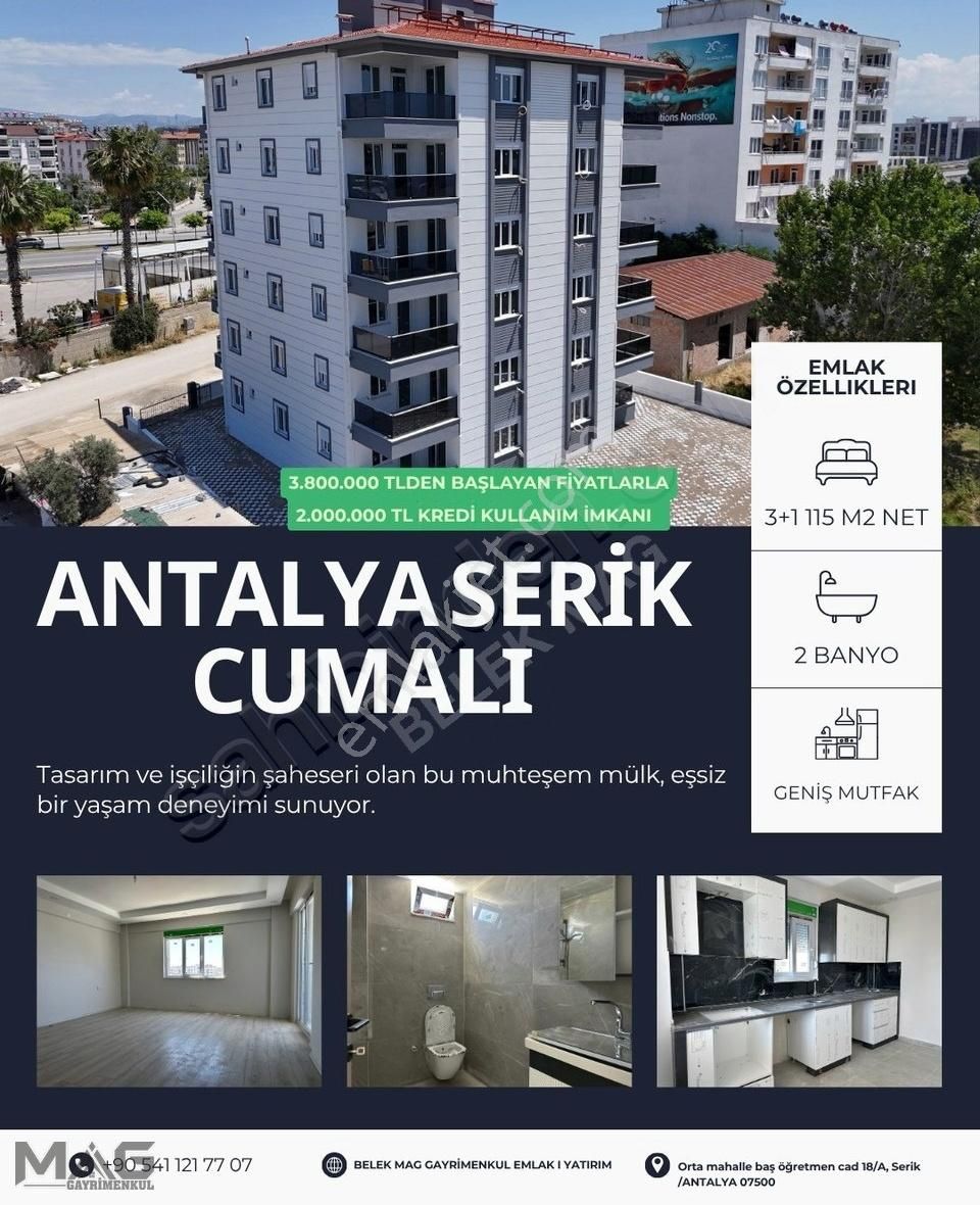Mag Gayrimenkul'dan Satılık 3+1 Daireler