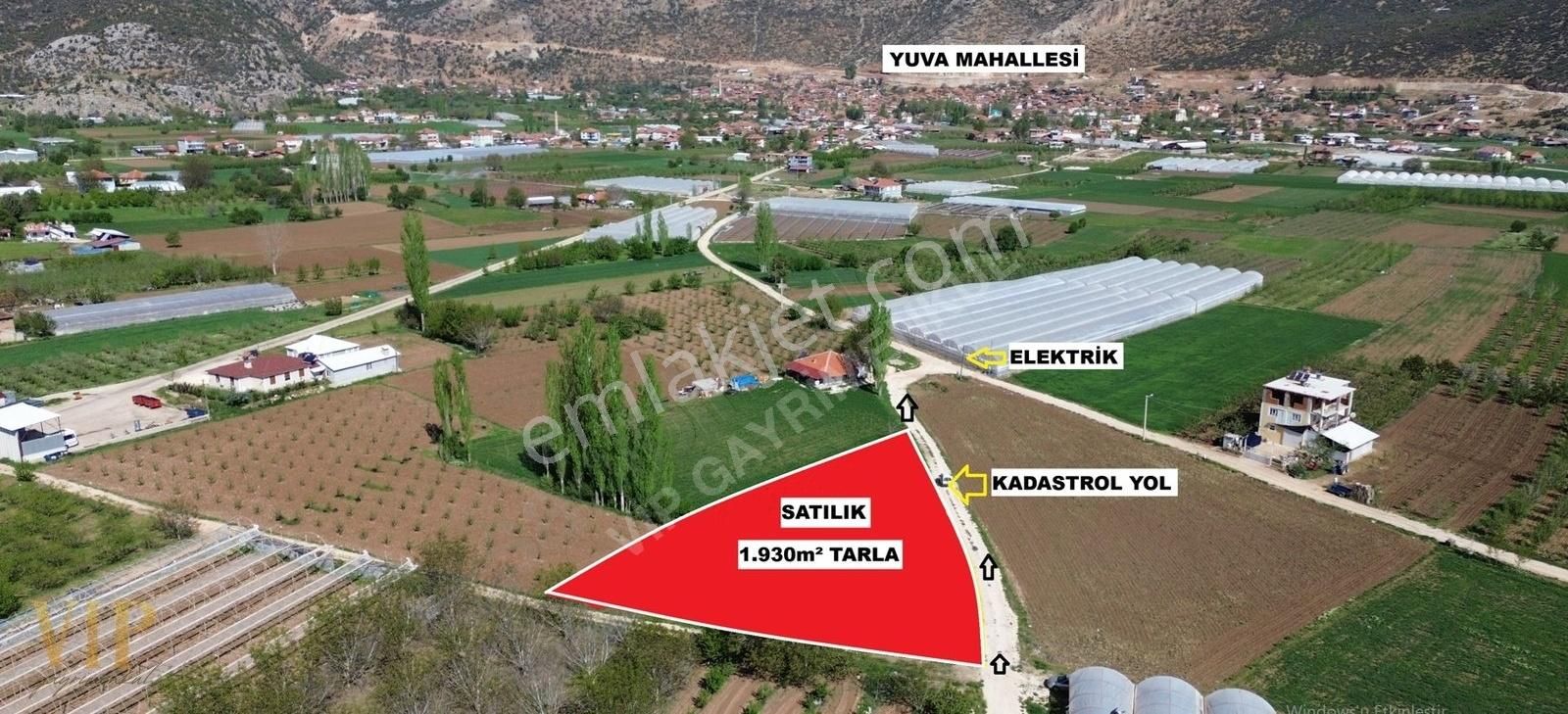 Vip Gayrimenkul'den Yuva Mah. 1.930m²kadastrol Yol Cepheli Arazi - Görsel 2