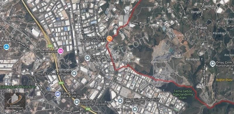 Gebze Bölgesi 3.000 M2 Emsal 0.80 Sanayi İmarlı Satılık Arsa - Görsel 2