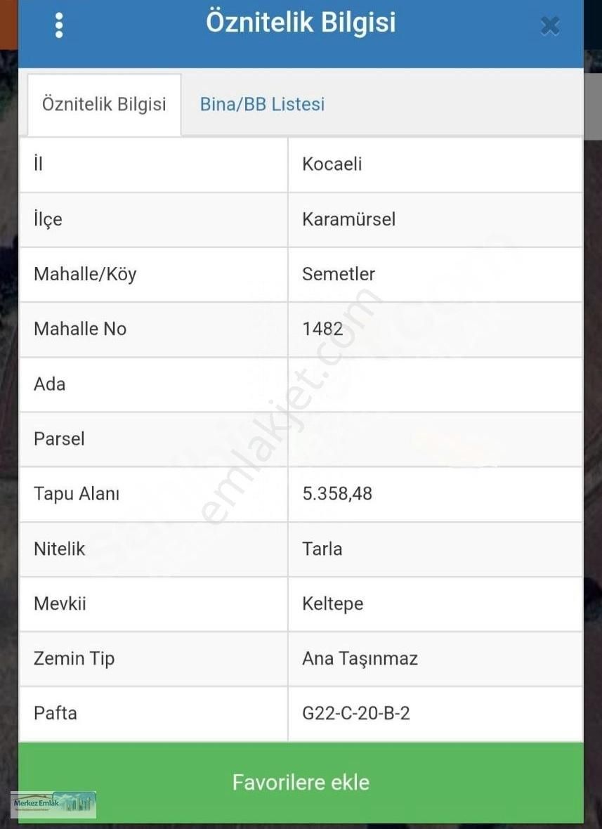 Merk Z Emlak Armağan'dan 5.358 M² Tarla