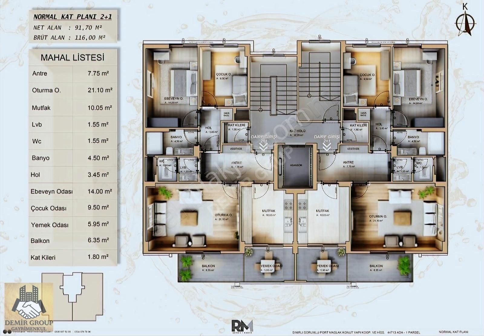 Demir Grup'tan Sancak'ta 250 Dairelik Site İçinde 2+1 Sıfır Dair - Görsel 4