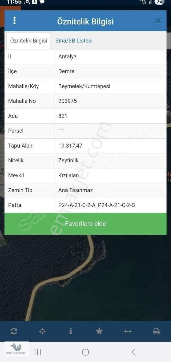 Demre De Full Kapanmaz Deniz Manzaralı Arsa...