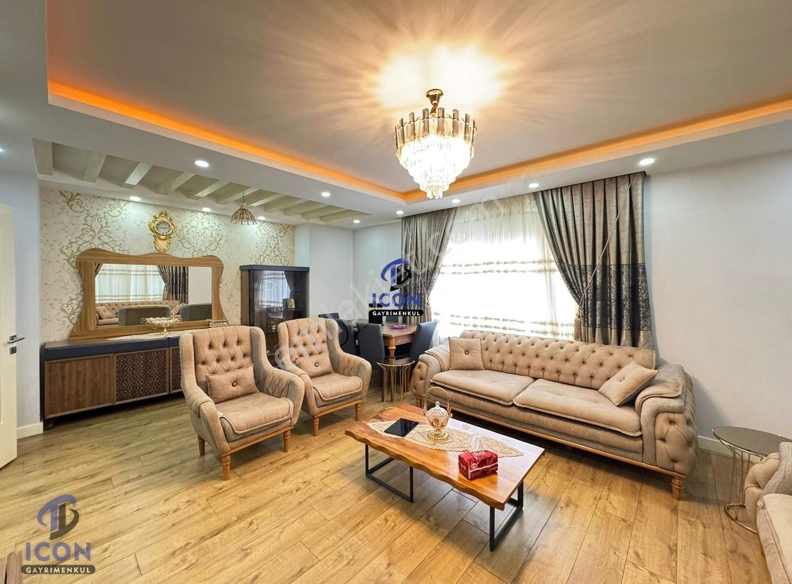 Icon'dan Akdeniz Mah'de Kızartma Mutfaklı Geniş Peyzajlı 4+1 - Görsel 17