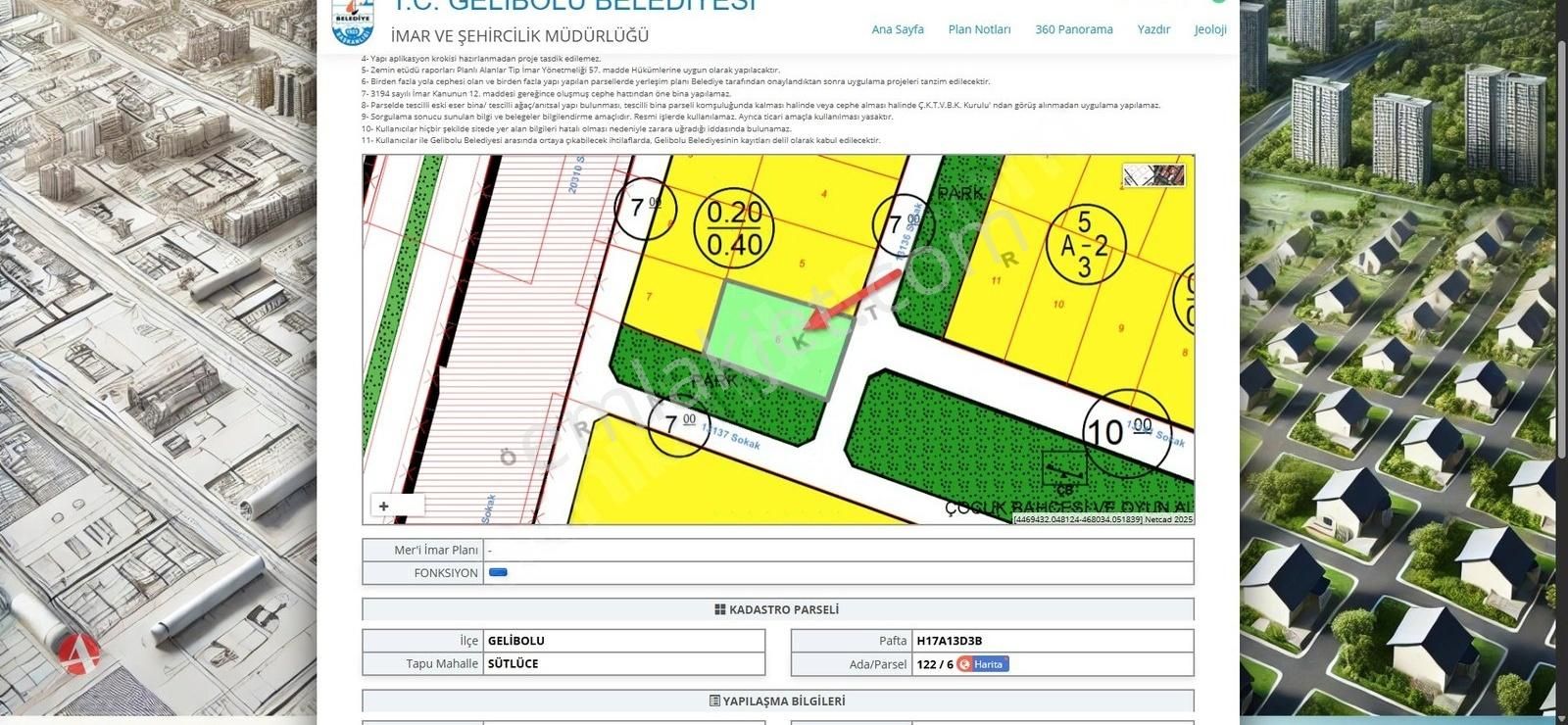 Çanakkale, Gelibolu,sütlüce, Köprü Manzaralı 565 M2, İmarlı Arsa - Görsel 2