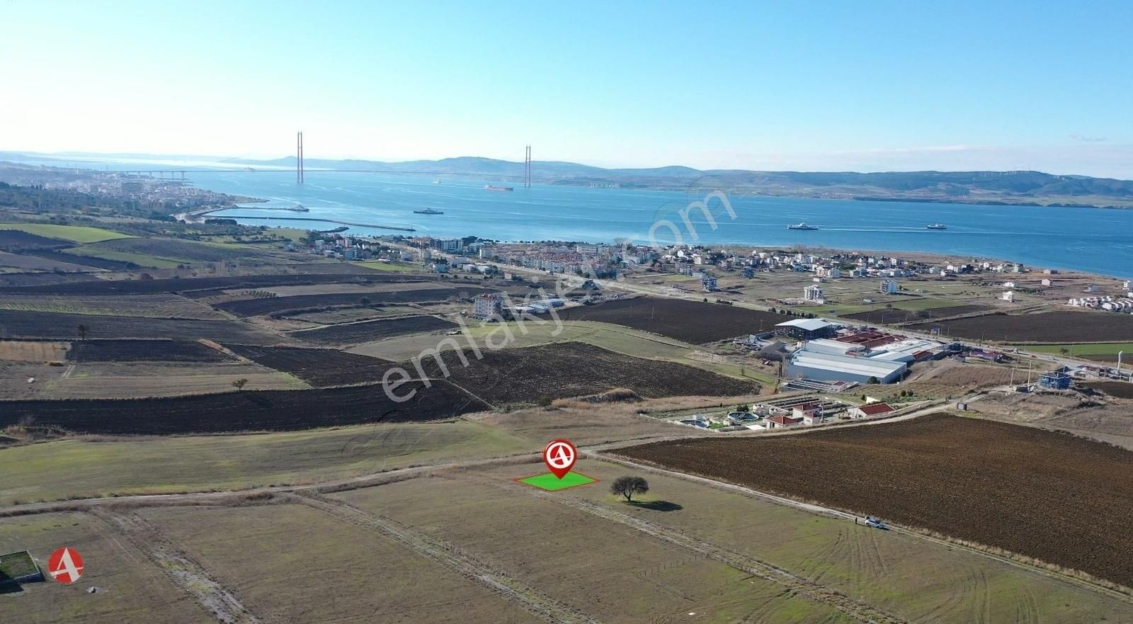 Çanakkale, Lpseki, Çardak, Muhteşem Boğaz Manzaralı Satılık Arsa - Görsel 4