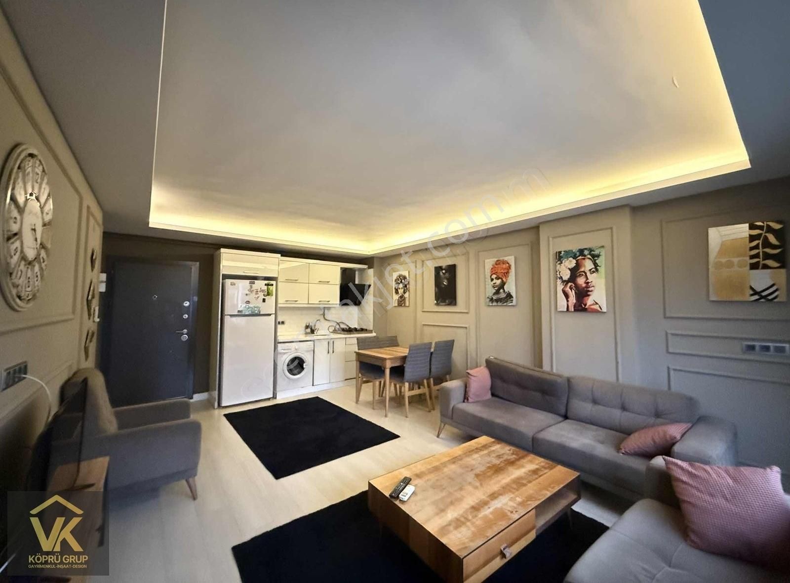Köprü Grup'tan Kiralık Merkezi Konum Full Eşyalı 1+1 Geniş Daire