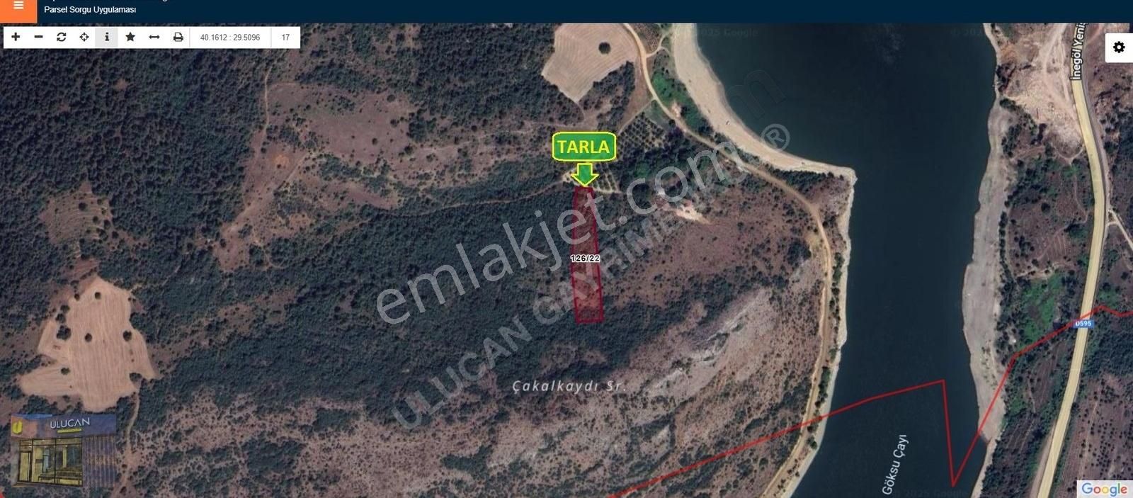 Ulucan'dan İnegöl Boğaz Köy'de Satılık Manzaralı Tarla