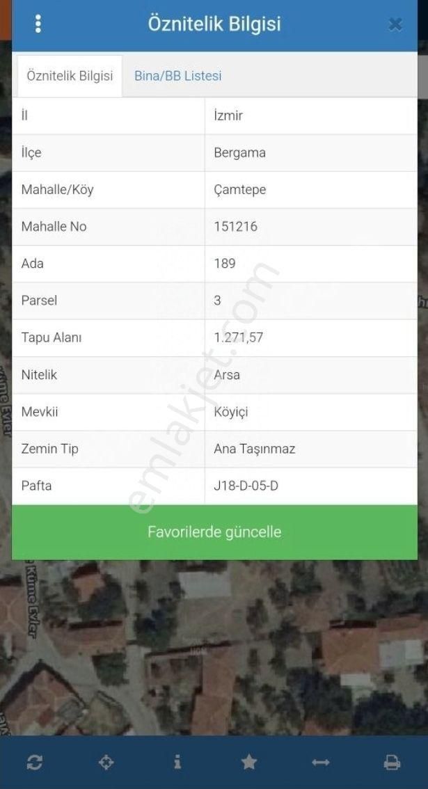 Burak Emlak'dan Satılık İmarlı Arsa Bergama Çamtepe Köyü 1271m² - Görsel 5