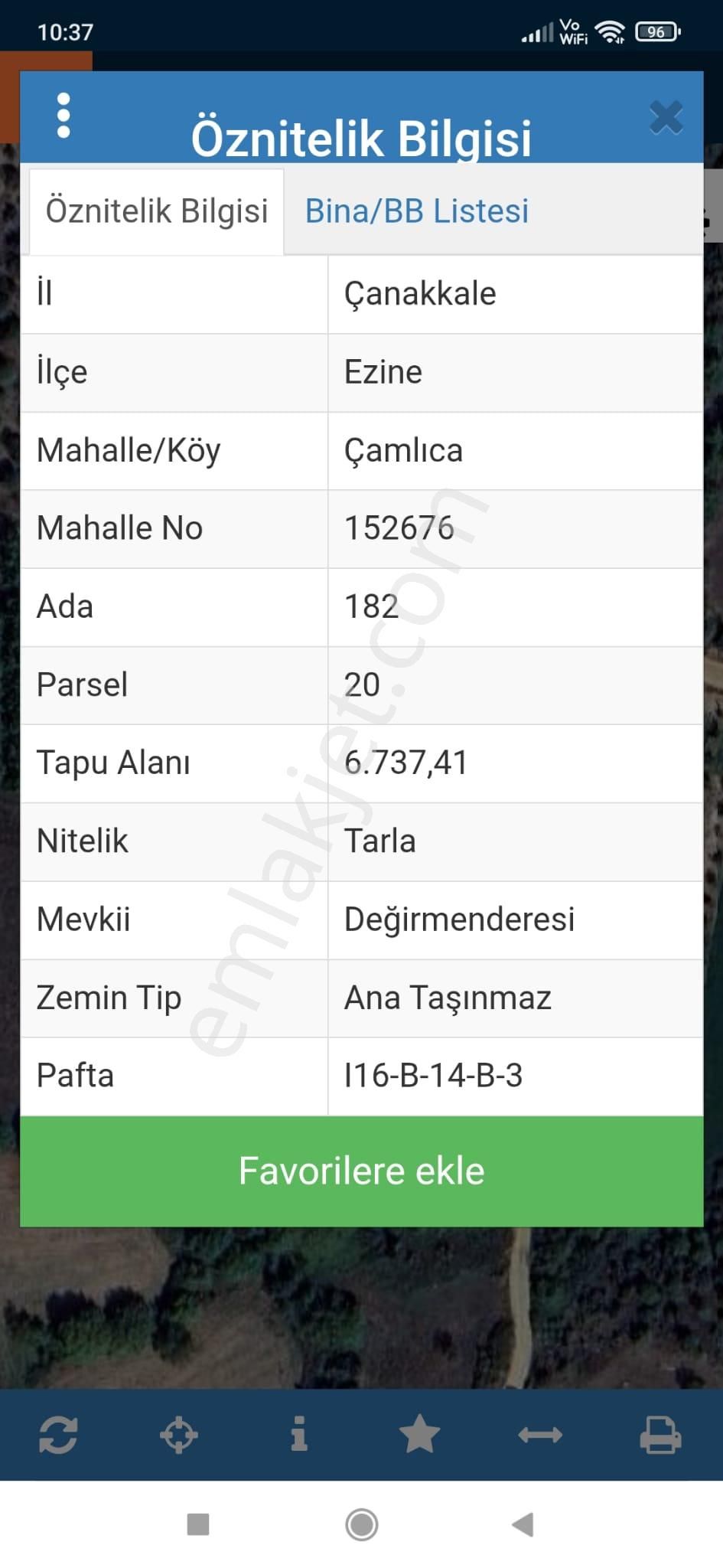 Çanakkale Ezine Çamlıca Yola Cephe Kupon Arazi - Görsel 13