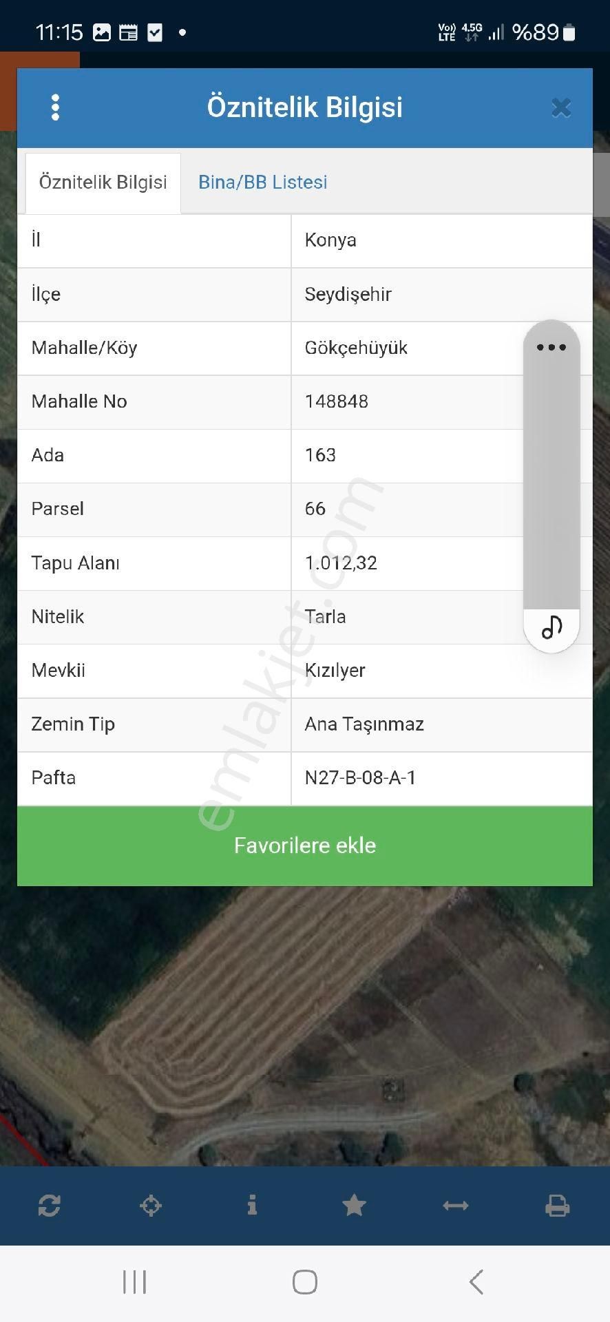 Fabrika Yanında Satılık Tarla