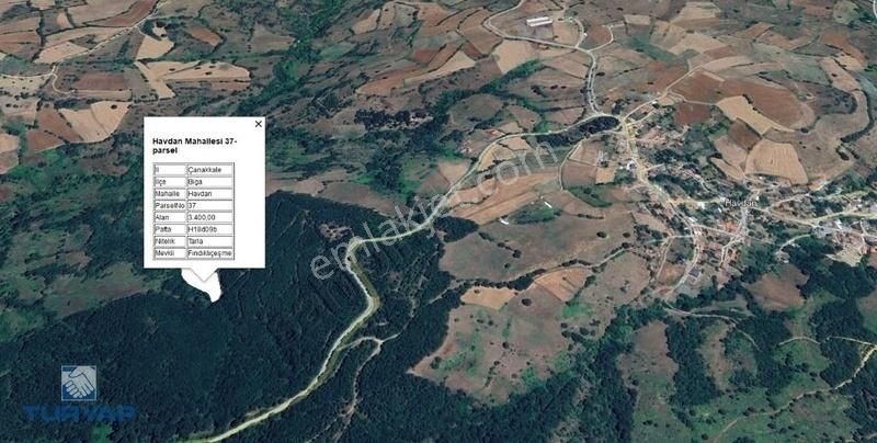 Çanakkale Biga Havdan 3.400m2 Satılık Tarla - Görsel 3