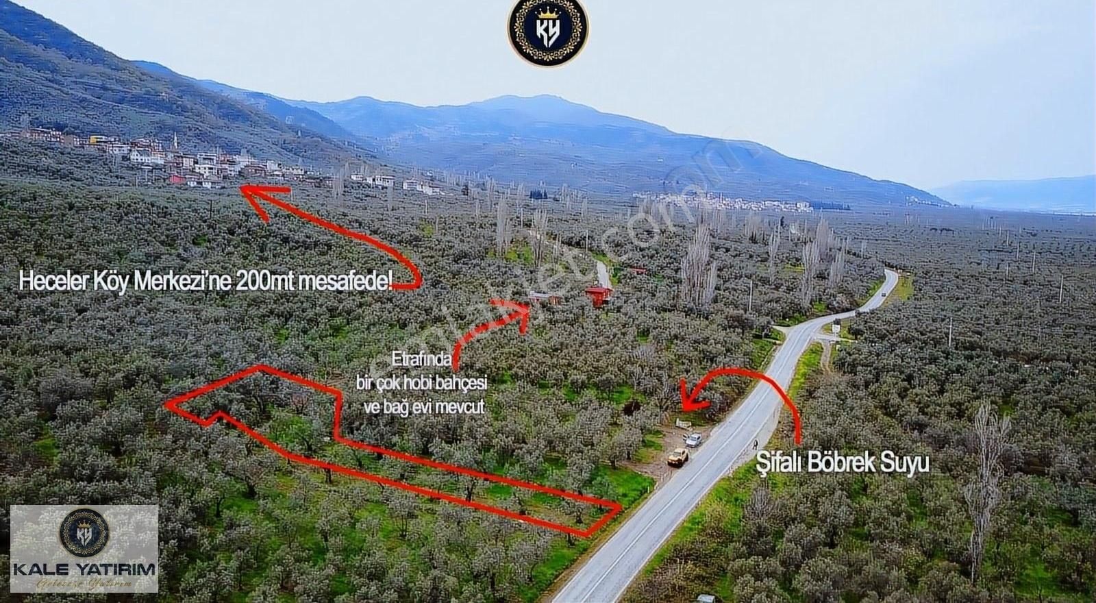 Kaleden Asfalt Cepheli Göl Manzaralı Elektrik Su Mevcut 997m² - Görsel 3