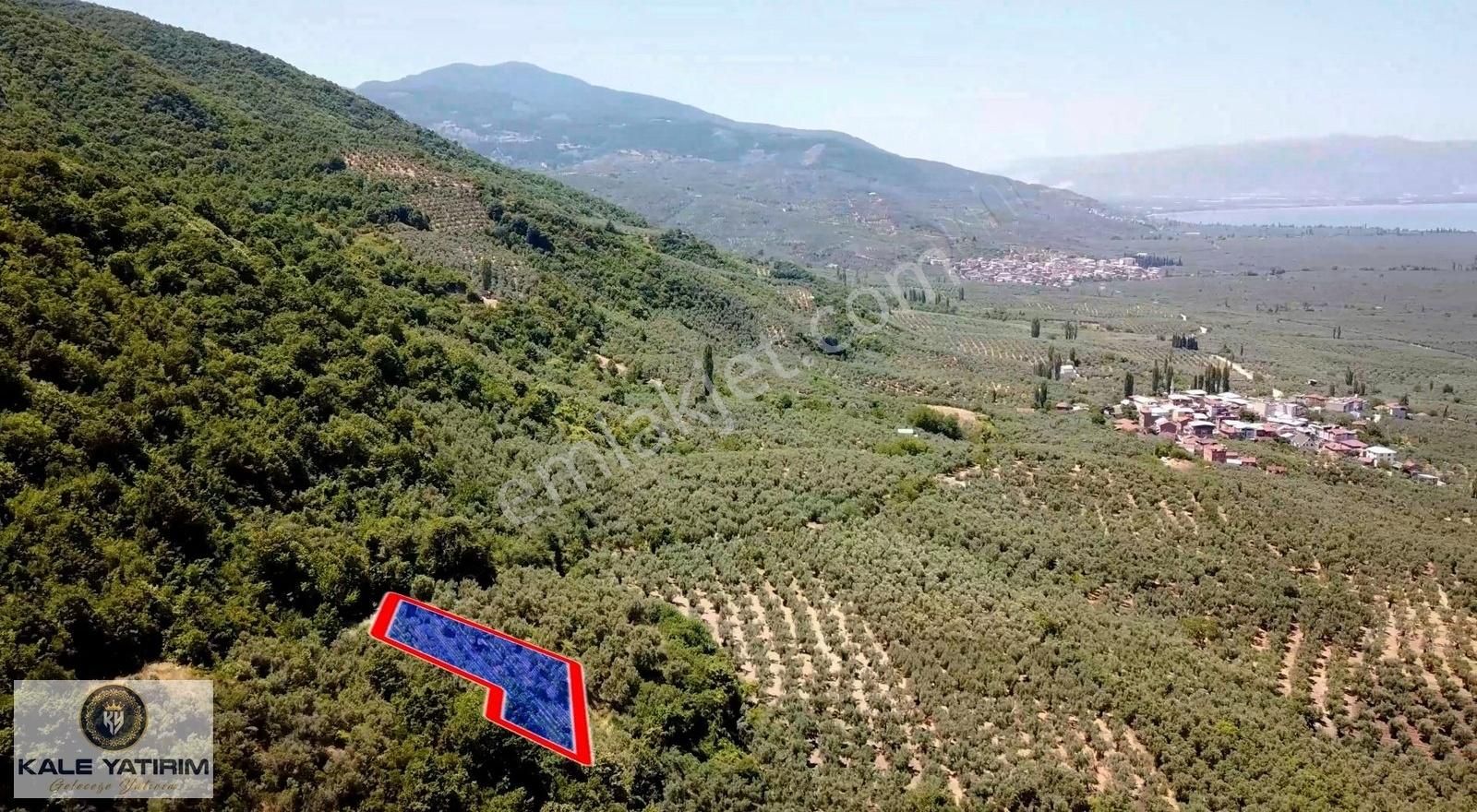 Kaleden Hecelerde 1793m² İznik Gölü Manzaralı Resmi Yola Cepheli - Görsel 7