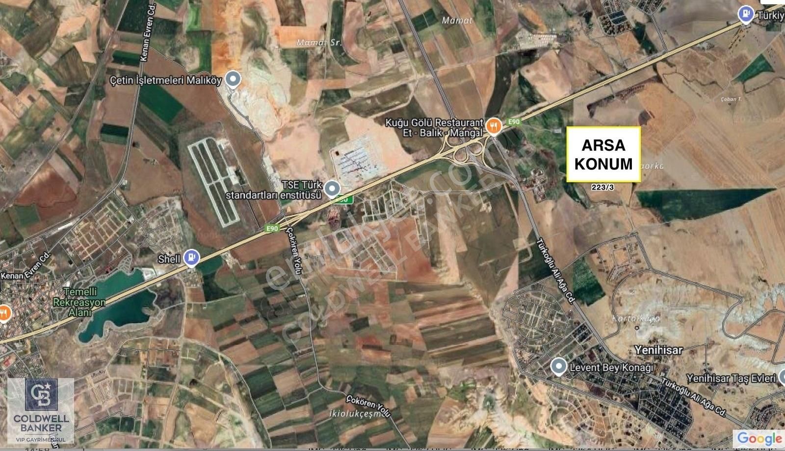 Sincan Temelli Alagöz'de Tek/kök Tapu Konut İmarlı Satılık Arsa