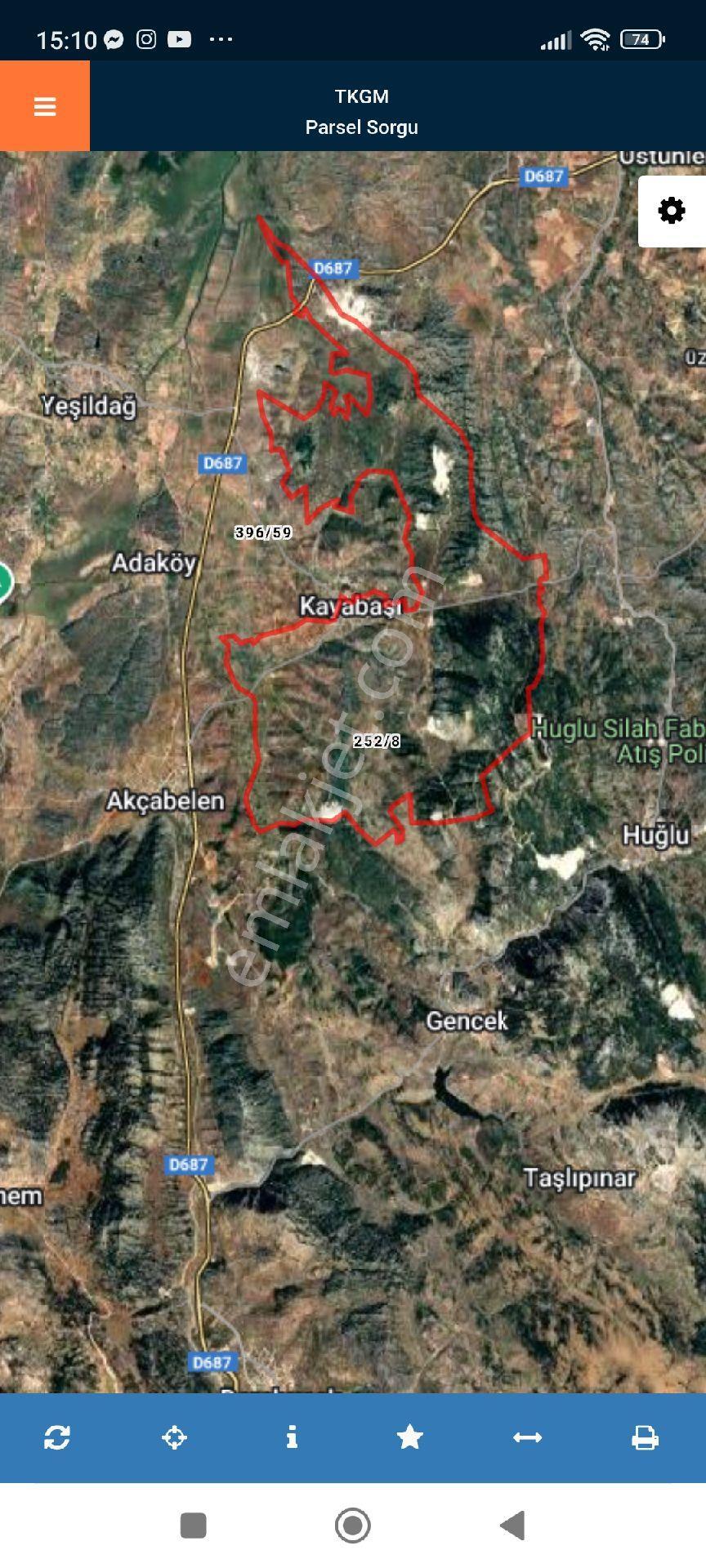 Beyşehir Kayabaşı Satılık Tarla