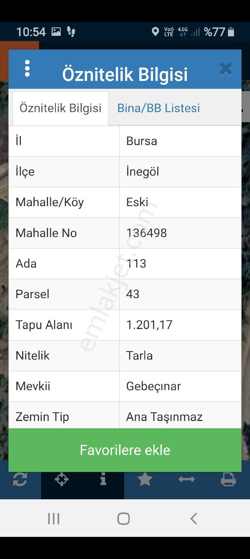 E& F Gayrimenkul'den Eskiköy Mahallesinde Asfalt Yola Cephe Ceviz Bahçesi - Görsel 6