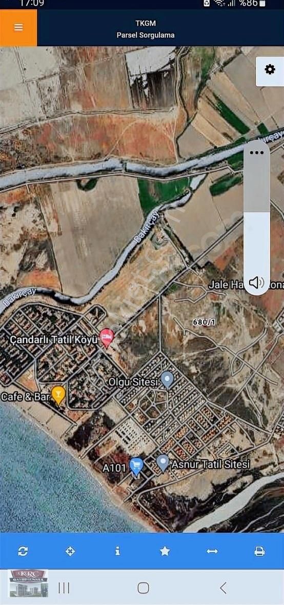 İzmir Dikilide Denize 900mt Mesafede Kupon Arsa