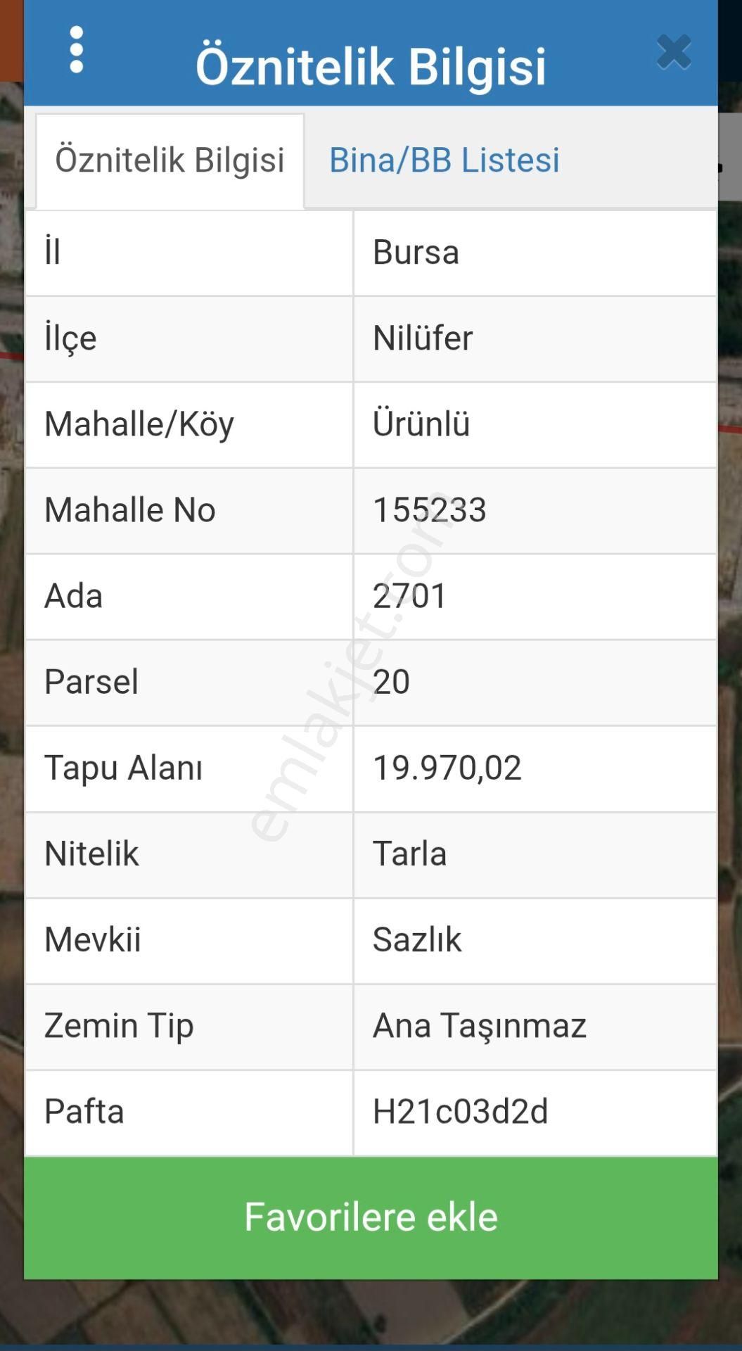 Bursa Nilüfer Ürünlüde Çok Kıymetli Satılık Hisseli Tarla - Görsel 18